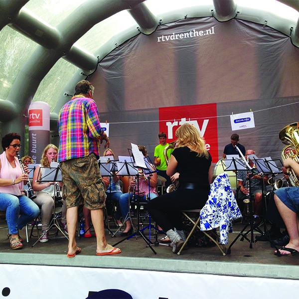 Muziek op het podium